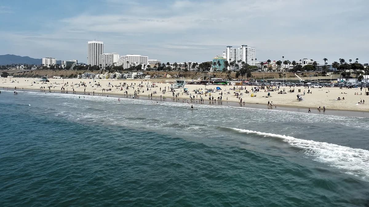 Santa Monica State Beach in United States