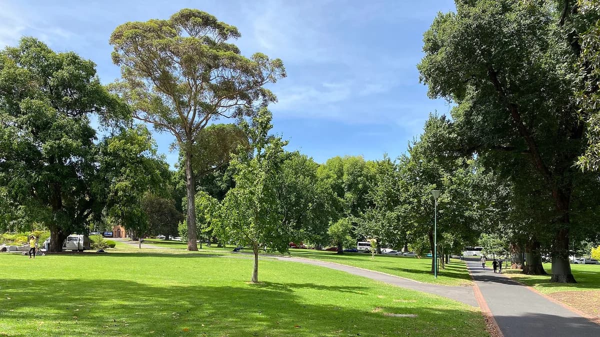 Treasury Gardens in Australia